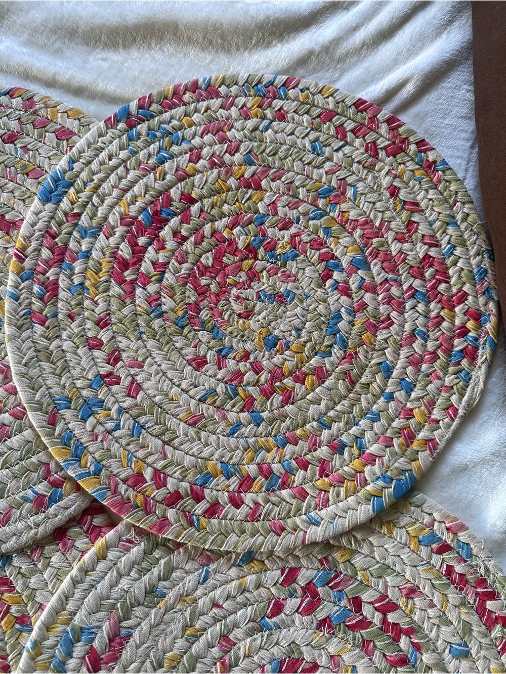 The Pioneer Woman Multicolor Braided Round 4p Placemats